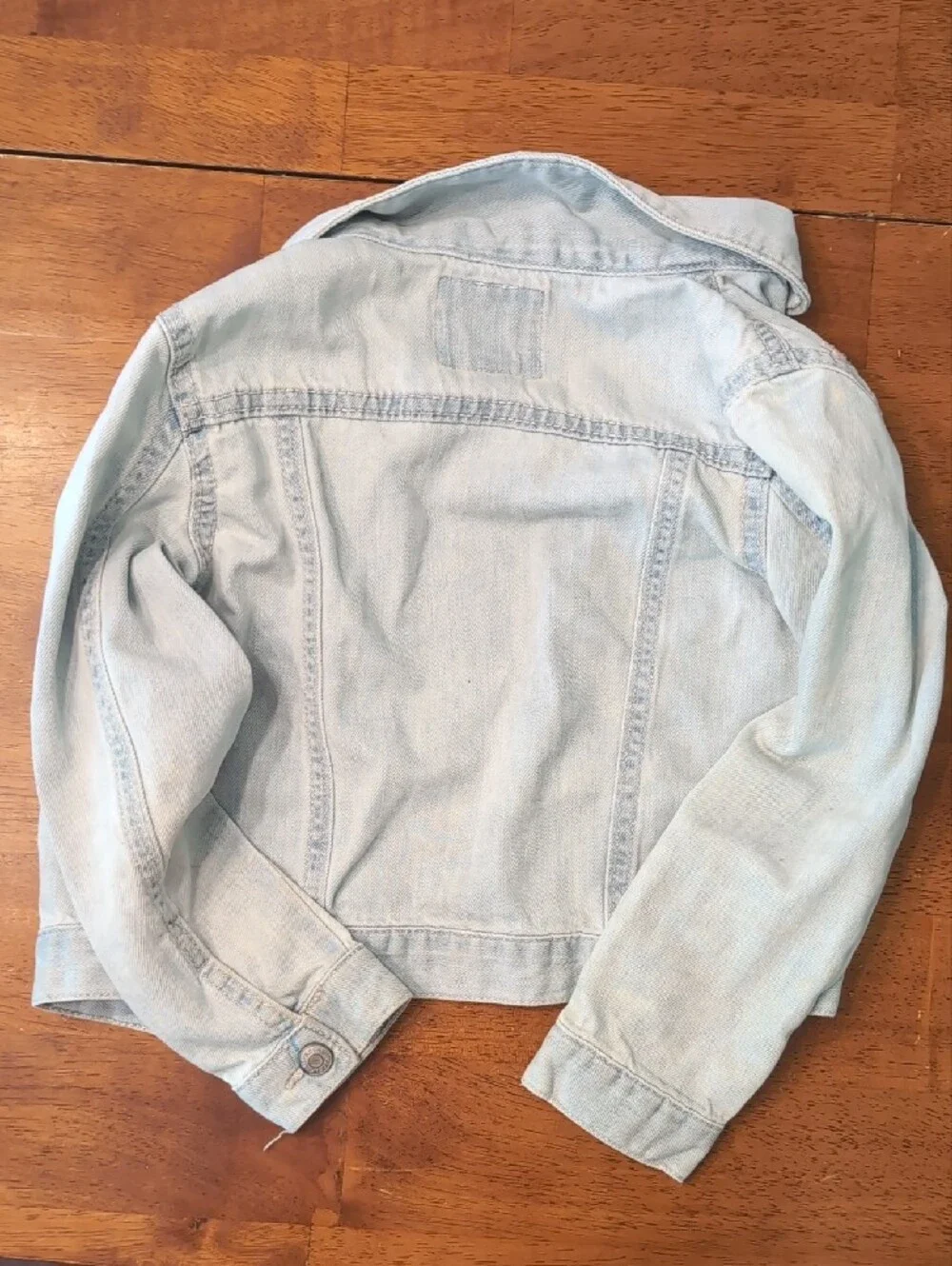 OshKosh B'gosh Light Blue Denim Jacket with Small Floral Accents